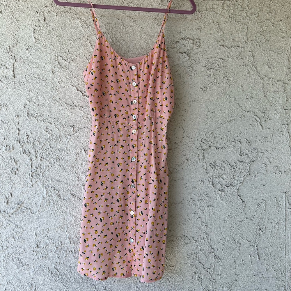 Rolla’s alpine floral midsummer mini dress peony